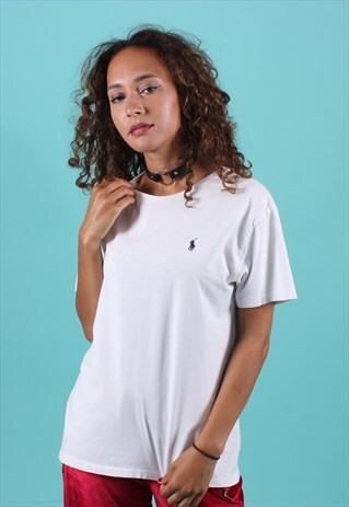 VINTAGE RALPH LAUREN WHITE TEE