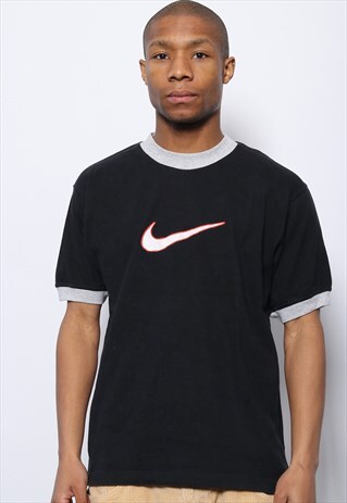 VINTAGE NIKE BIG LOGO T-SHIRT BLACK