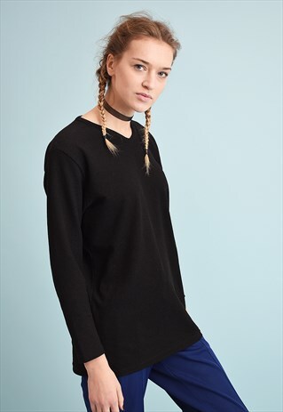 90'S RETRO MINIMALIST GRUNGE MOMS BLOUSE TOP