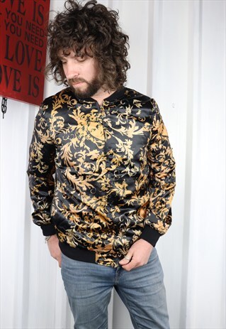 VINTAGE 90'S SHELL FLORAL JACKET ,MEDIUM