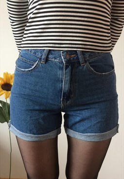 Vintage Blue Denim Shorts