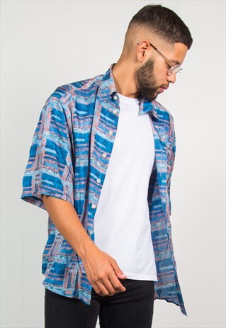 VINTAGE SILK SHORT SLEEVE SHIRT