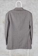 VINTAGE WOOL TWEED BLAZER CHECK HOUNDSTOOTH LARGE 42