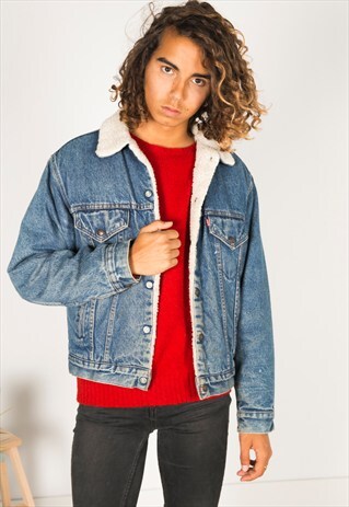 VINTAGE 80S LEVIS WINTER SHEEPSKIN JACKET / R1200C402