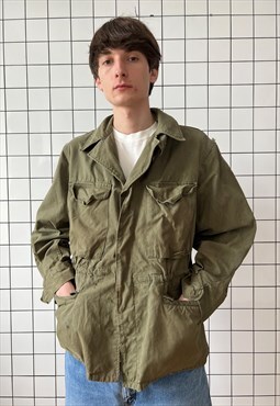 Vintage M 51 Jacket 1967 Field Army Coat Khaki 60s 