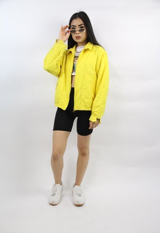VINTAGE 90'S BRIGHT YELLOW JACKET