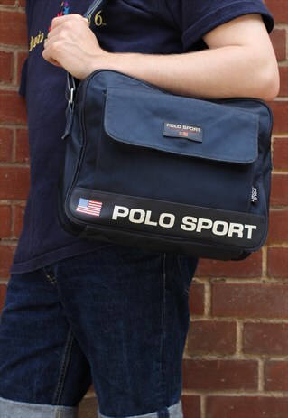RARE VINTAGE 90S POLO SPORT RALPH LAUREN SIDE CROSS BODY BAG