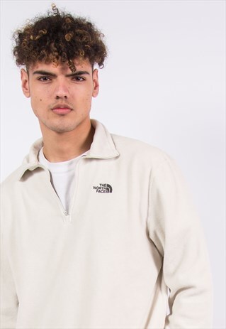 THE NORTH FACE 1/4 ZIP FLEECE SWEATSHIRT