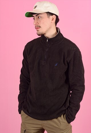 VINTAGE NAUTICA FLEECE WITH BACK SPELL OUT