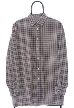 Vintage Gloriette Maroon Check Flannel Shirt