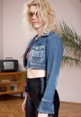 SHORT DENIM JACKET CROPPED FIT