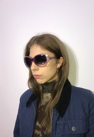 VINTAGE 90'S NEW BEAUTIFUL PURPLE UNISEX SUNGLASSES