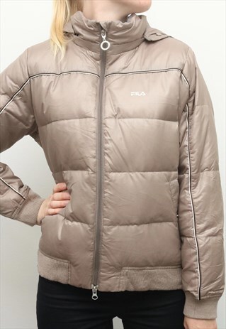 FILA - BROWN PADDED JACKET -MEDIUM