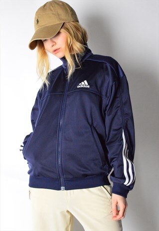 NAVY BLUE ADIDAS TRACK JACKET
