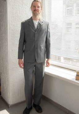 Vintage 80's Grey Suit
