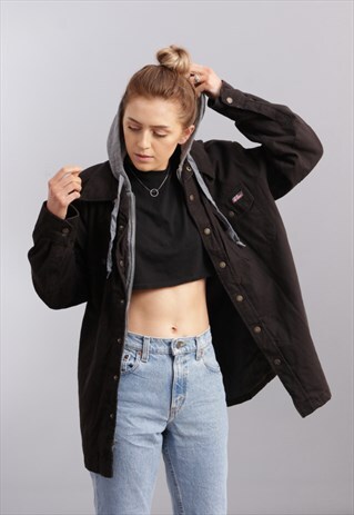 VINTAGE HOODED CHORE JACKET Z1621