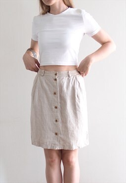 Vintage Linen Skirt