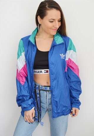 80S ADIDAS TREFOIL VINTAGE SHELL JACKET