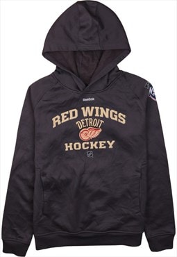 Vintage 90's Reebok Hoodie Detroit Red Wings Hockey Pullover