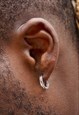 Mens Hoop Earrings - Mens Thick Silver Hoops, Mens Earrings