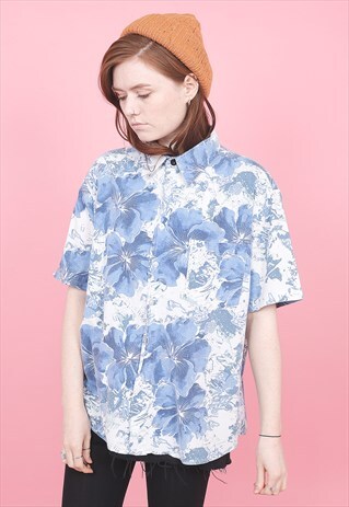 VINTAGE CRAZY PRINT SHIRT /R12218