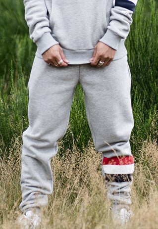 MANOR TRACKSUIT BOTTOMS - STONE GREY