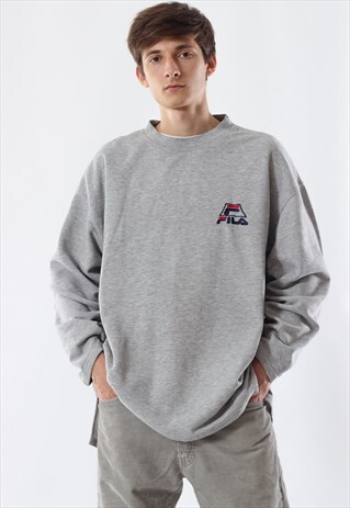 VINTAGE FILA CREW NECK 90S GREY