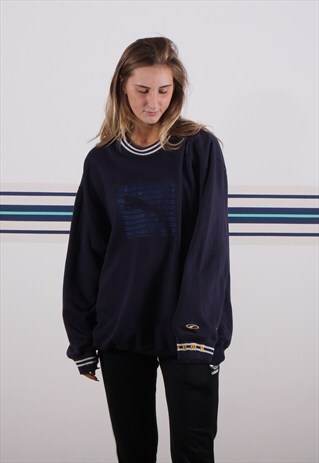 NAVY PUMA SWEATSHIRT