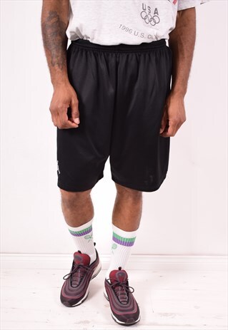 NIKE MENS VINTAGE SHORTS MEDIUM BLACK 90S