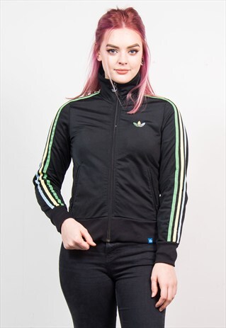 90'S BLACK ADIDAS TRACKSUIT JACKET TOP