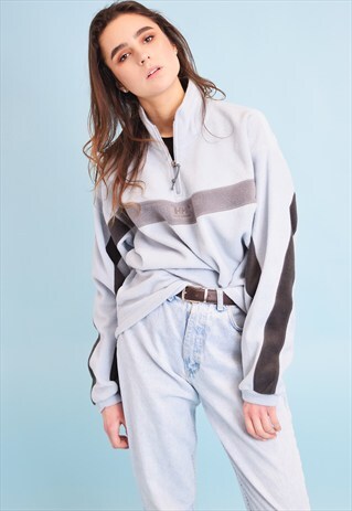 90'S RETRO HELLY HANSEN SPORTS FLEECE PASTEL SWEATSHIRT