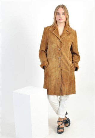 VINTAGE 90'S SUEDE LEATHER COAT