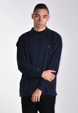 VINTAGE 1990S TIMBERLAND SOFT COTTON ROLL NECK SWEARTSHIRT