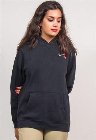 90'S VINTAGE BLACK NIKE SWEATER HOODIE