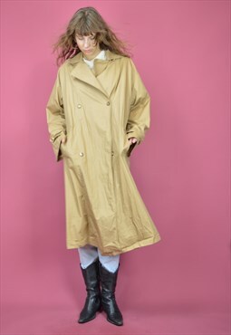 Vintage brown classic 80's trench coat