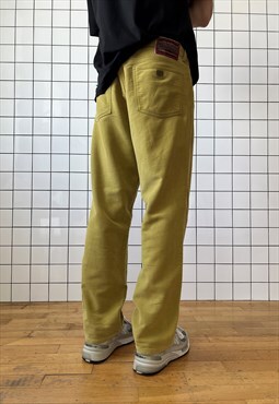 Vintage YVES SAINT LAURENT Pants Trousers 80s YSL Yellow