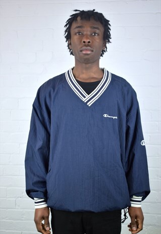 VINTAGE 90'S CHAMPION NYLON PULLOVER JACKET