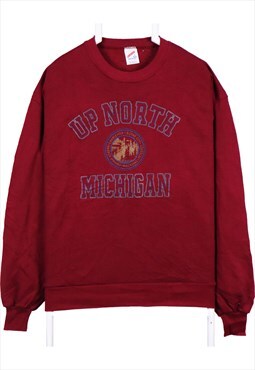 Vintage 90's Jerseez Sweatshirt Michigan Graphic Lightweight