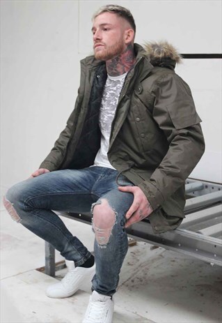 MILO PARKA JACKET OLIVE