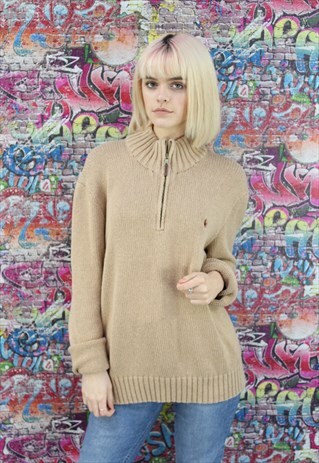 VINTAGE 90S RALPH LAUREN UNISEX QUARTER ZIP JUMPER