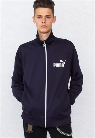 VINTAGE NAVY PUMA TRACK JACKET