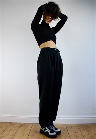 VINTAGE 80S HIGH WAISTED TROUSERS