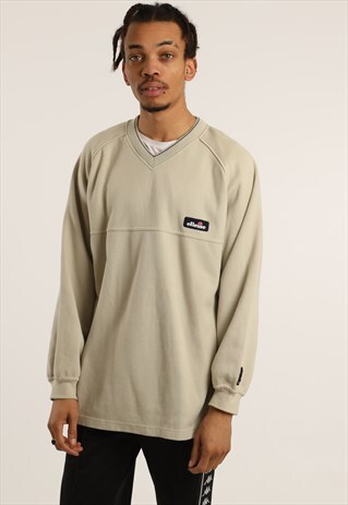 VINTAGE ELLESSE EMBROIDERED SPELLOUT SWEATSHIRT