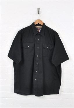 Vintage Wrangler Cotton Shirt Black XL CV11692