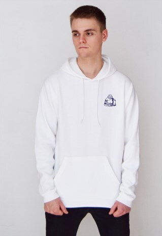 WHITE BUDDHA (NAVY) HOODIE
