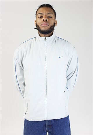 VINTAGE NIKE BEIGE ZIP UP 90'S JACKET