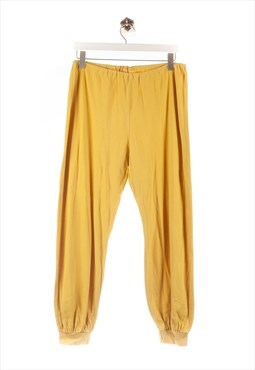 Vintage secondhand  Cloth Trousers Jogging Look Yellow