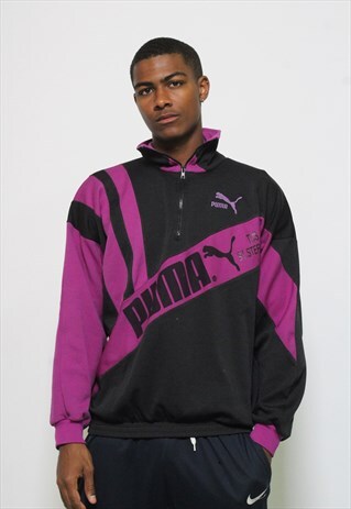 VINTAGE PUMA 1/4 ZIP TRACK JACKET