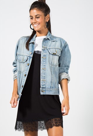 VINTAGE 80S LEE DENIM JACKET / S1529