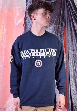 VINTAGE NAPAPIJRI NAVY SWEATSHIRT